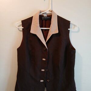 Liz Claiborne COLLECTION Brown Vest.